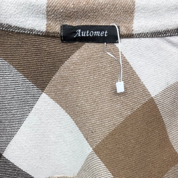 Automet Brown Fall Flannel Size Large - Picture 6 of 6